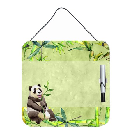 Carolines Treasures Panda Bear & Bamboo Aluminum Dry Erase Marker Board CK1696DEB1212